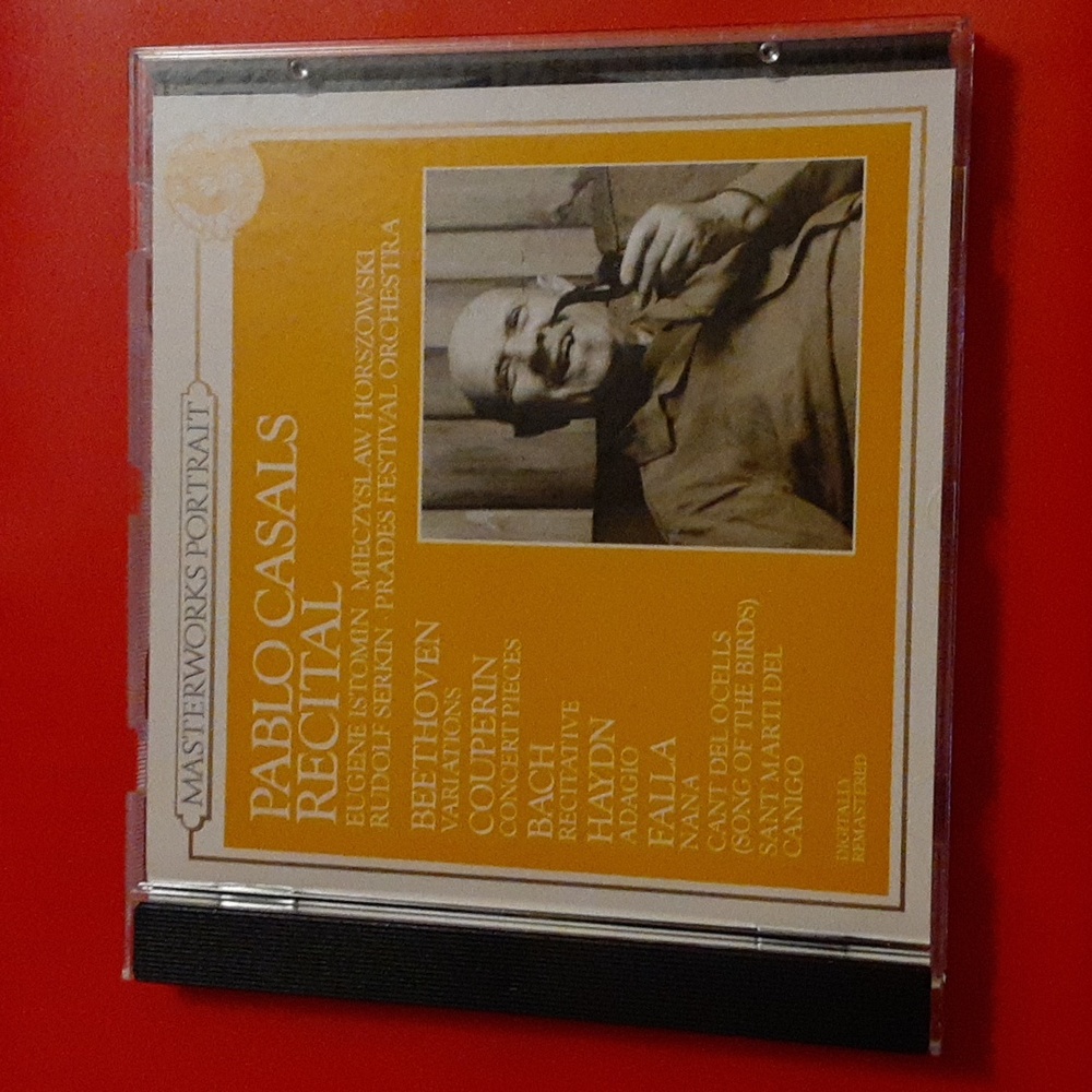 Pablo Casals Recital Music CD Masterworks Portrait